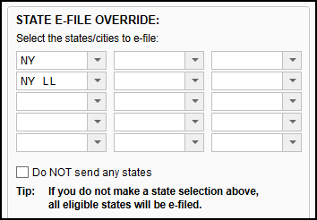 Image of NY and NY LL selected on screen EF